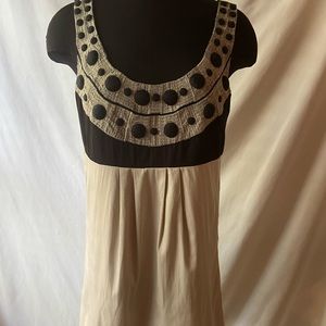 Banana republic sleeveless embroidered shift dress